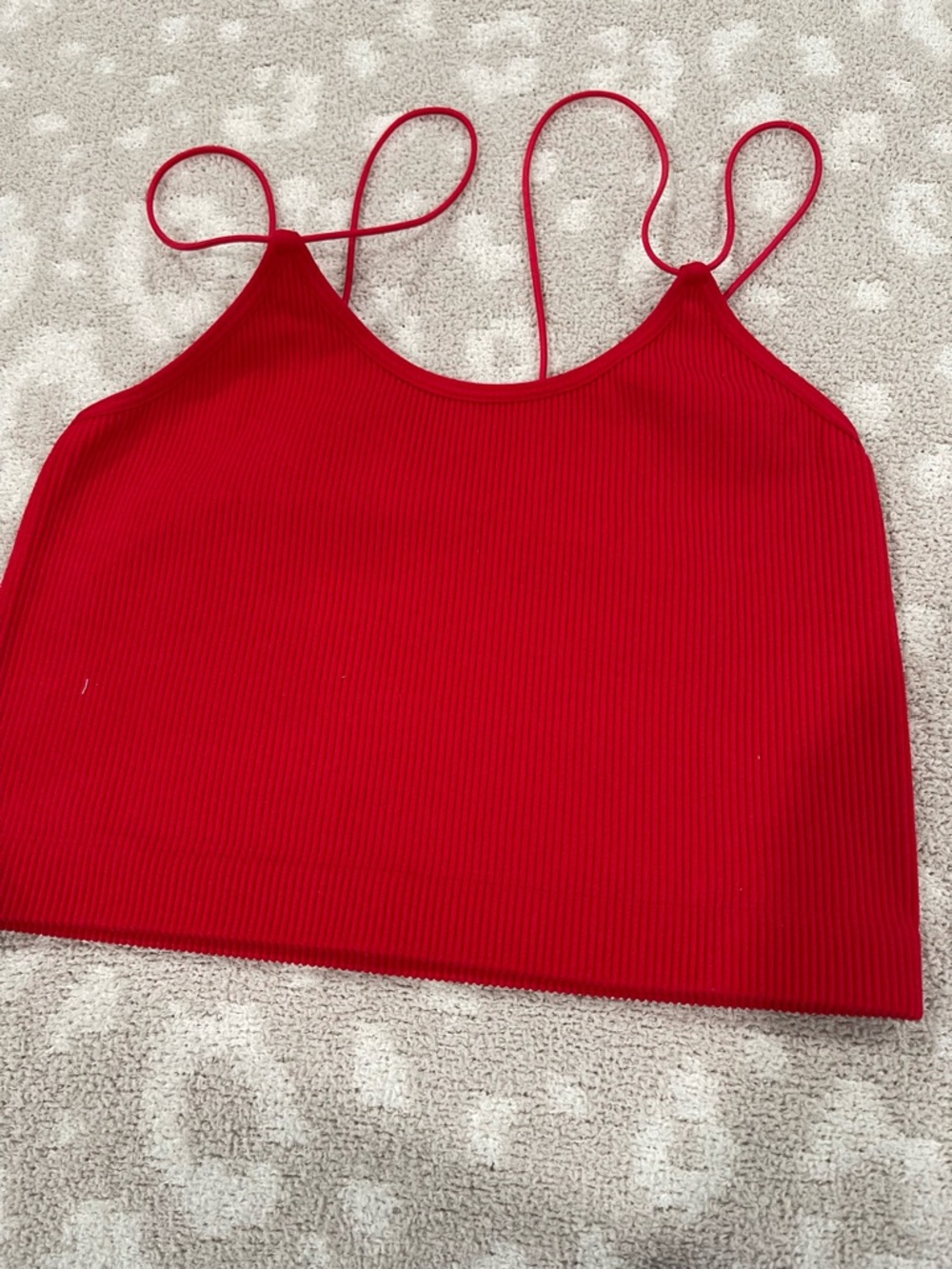 Zenana Outfitters 3 Ribbed Bralettes - Red, Light Blue, Charcoal - Picture 3 of 8